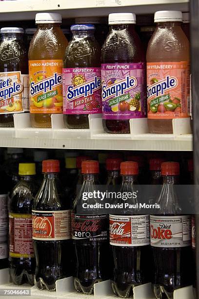 Snapple Display Coke Considers Buying Snapple And Mott Brands Photos and Premium High ...