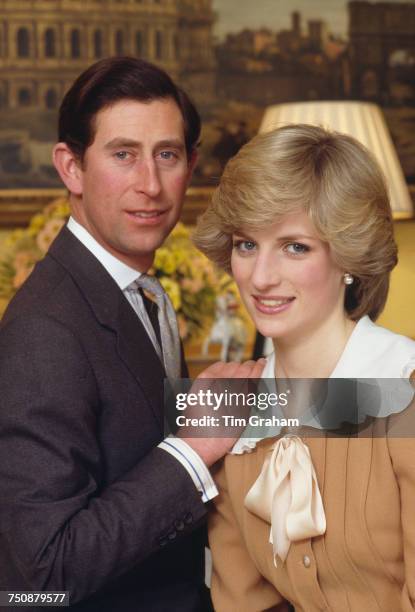 Prince Charles and Diana Princess of Wales , Kensington Palace, London, 31st January 1983.