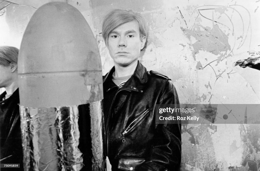 Andy Warhol Sits For Portrait