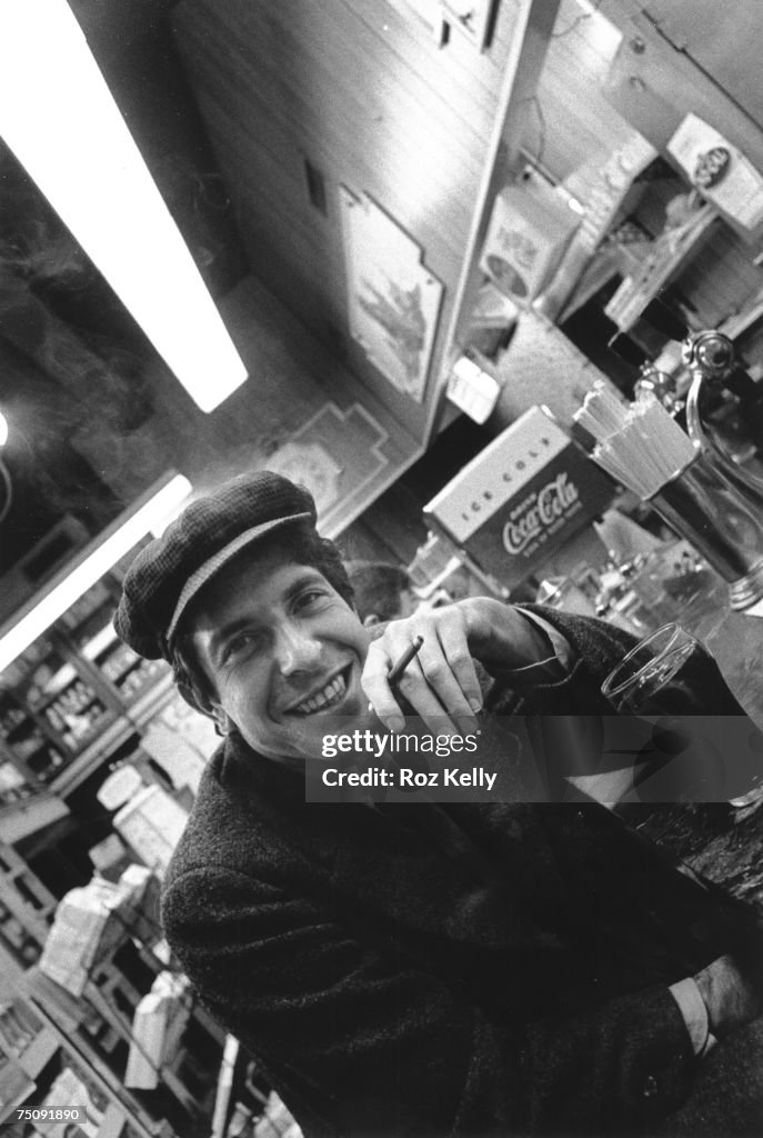 Singer-songwriter Leonard Cohen Poses For A Portrait