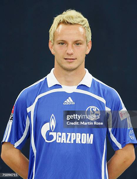 Ivan Rakitic posess during the Team Presentation of FC Schalke 04 at Veltins Arena on July 5, 2007 in Gelsenkirchen, Germany.