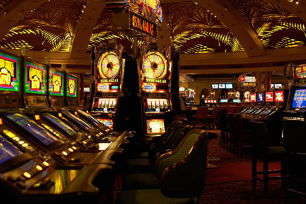 interior of empty casino - casino stock pictures, royalty-free photos & images