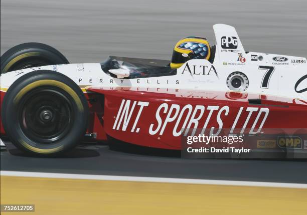 Marco Greco of Brazil drives the Dick Simon Racing Lola T96/00 Ford Cosworth during the Championship Auto Racing Teams 1996 PPG Indy Car World Series...