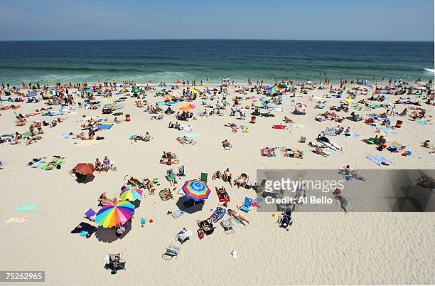 General view of the beach at the AVP Seaside Heights Open on July 7, 2007 at Seaside Heights Beach in Seaside Heights, New Jersey.
