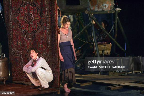 French actors Julie Brochen "Marthe" and..., Nyhetsfoto