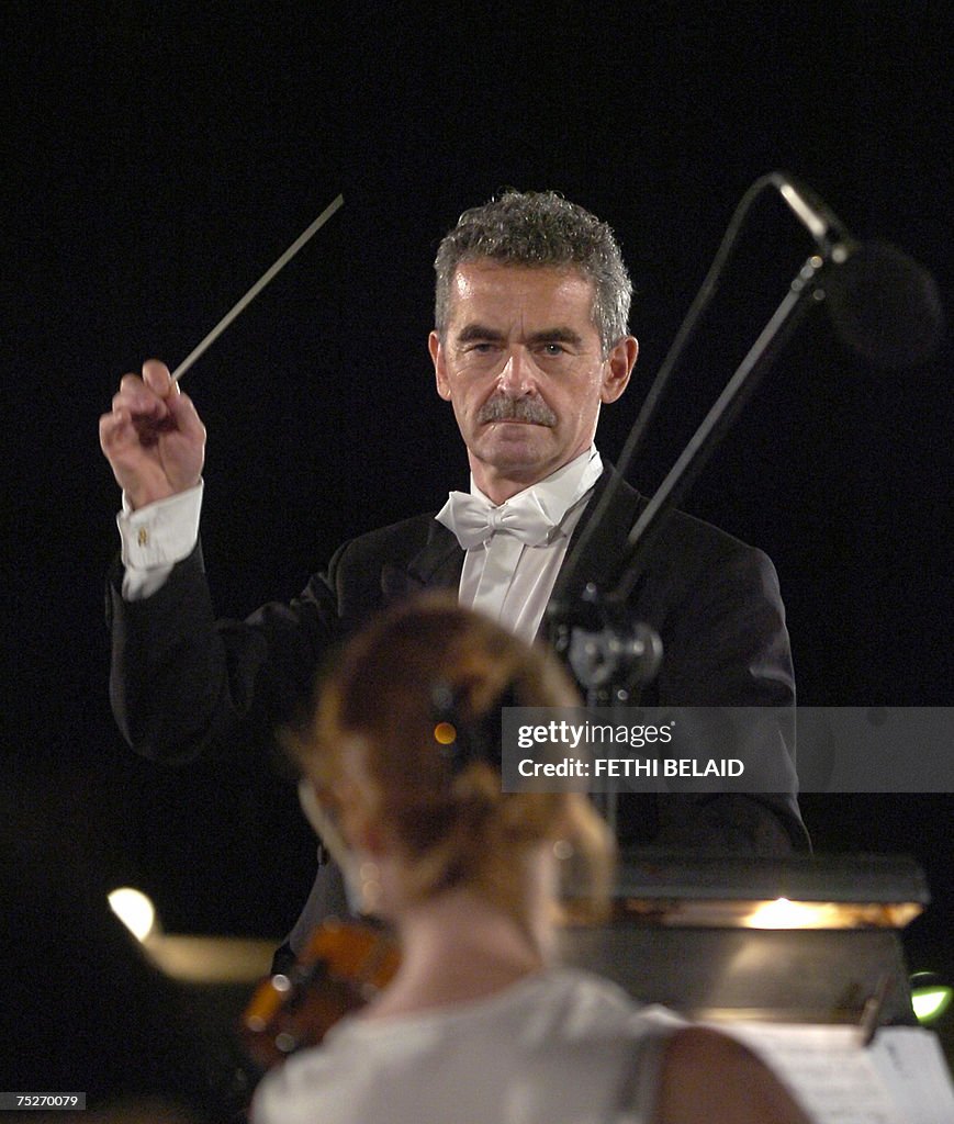 Conductor Alfred Aschwe of the Vienna St...