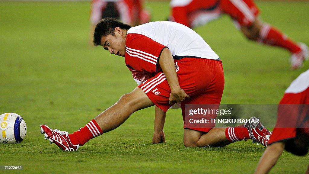 Chinese football player Dong Fangzhuo st...