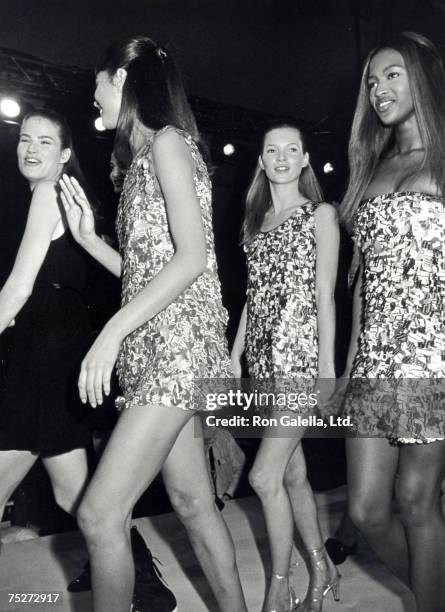 Christy Turlington, model, Kate Moss and Naomi Campbell