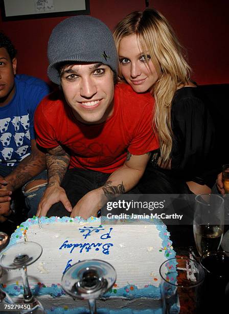 Pete Wentz of Fall Out Boy and Ashlee Simpson