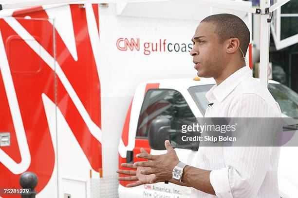 Behind the scenes with CNN anchor T.J. Holmes reporting from the Ernest N. Morial Convention Center as part of the 2007 Essence Music Festival in New...