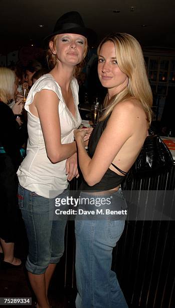 Olivia Inge and Gemma Clarke attend the UK launch of Justin Timberlake's new clothes range 'William Rast', at Harvey Nichols on July 9, 2007 in...