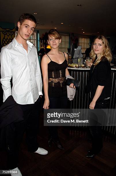 Max Irons and Alison Taylor attend the UK launch of Justin Timberlake's new clothes range 'William Rast', at Harvey Nichols on July 9, 2007 in...