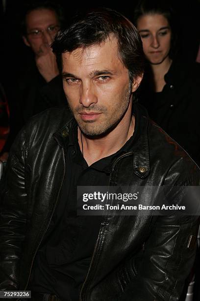 Olivier Martinez attends the Christian Dior Haute Couture show celebrating 60 years at Chateau du Versailles, Orangerie, on July 2, 2007 in...