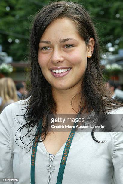 Ana Ivanovic poses in the 'Village', the VIP area of the French Open at Roland Garros arena in Paris, France on June 1, 2007.