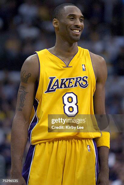 Kobe Bryant of the Los Angeles Lakers in action during the game between the Cleveland Cavaliers and the Los Angeles Lakers at the Staples Center in...