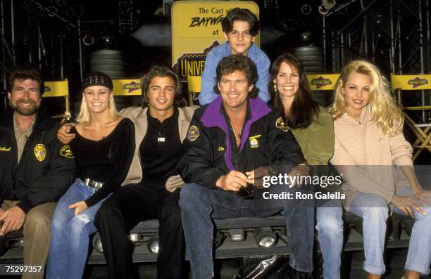 Michael Berk, Nicole Eggert, David Charvet, David Hasselhoff, Jeremy Jackson, Alexandra Paul, and Pamela Anderson