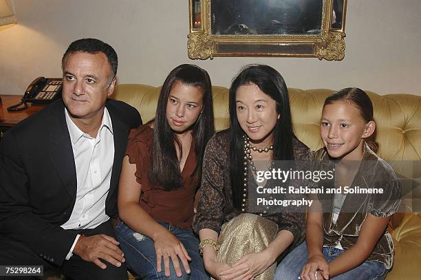 Arthur Becker, Cecilia Becker, Vera Wang and Josephine Becker