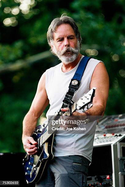 Musician Bob Weir during the 2007 Central Park SummerStage performance by Bob Weir & Ratdog and Keller Williams on July 9, 2007 in New York City.