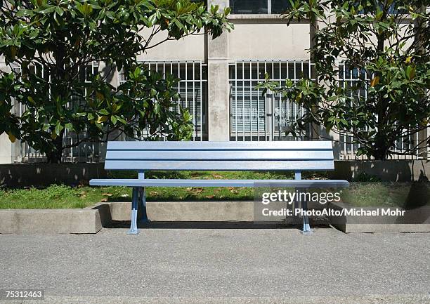 park bench - banco asiento fotografías e imágenes de stock