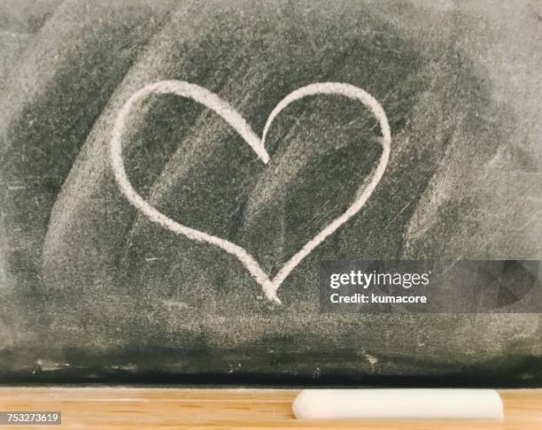 back to school! - chalk heart stock pictures, royalty-free photos & images