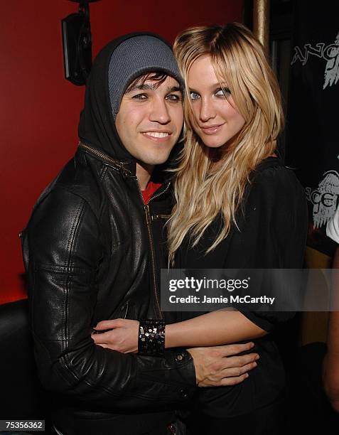 Pete Wentz of Fall Out Boy and Ashlee Simpson