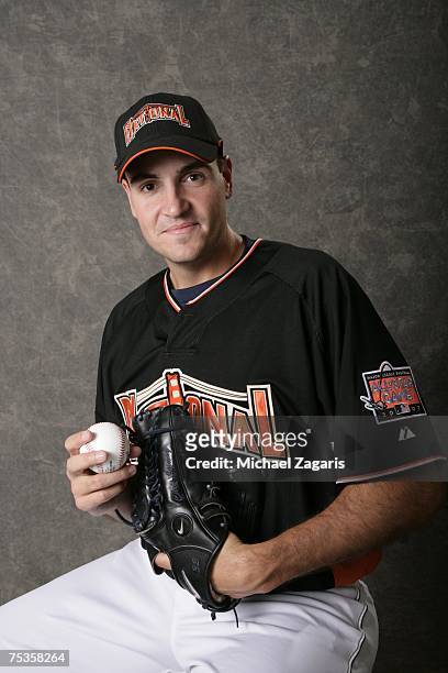 Chris Young of the San Diego Padres poses for a portrait during the All-Star Workout Day at AT&T Park in San Francisco, California on July 9, 2007.