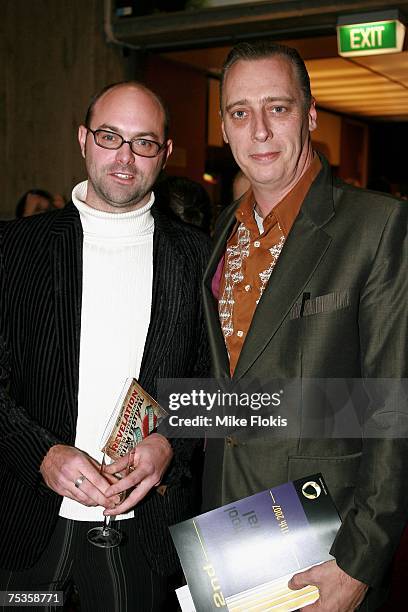 Ben Ferris and Jamie Leonarder attend the Sydney Film School Film Festival, screening student work, at the Academy Twin Cinemas Paddington on July...