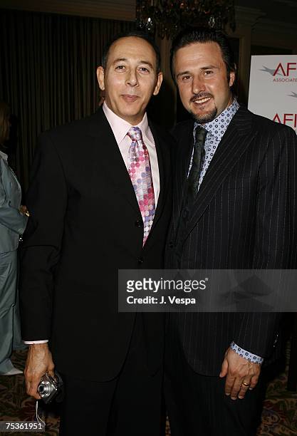 Paul Reubens and David Arquette