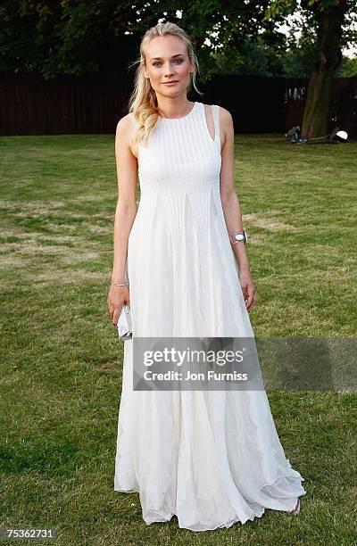 Diane Kruger attends the Serpentine Gallery Summer Party 2007 held at the Serpentine Gallery, Hyde Park on July 11, 2007 in London.