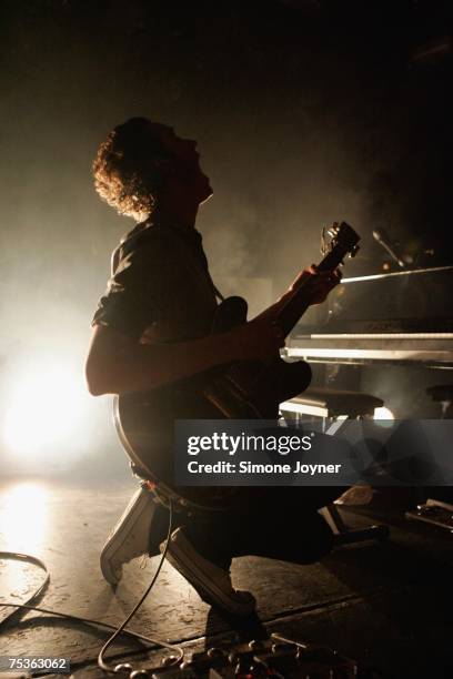 Tom Smith of Editors performs live on stage as part of 'The iTunes Music Festival' at the Institute of Contemporary Arts on July 11, 2007 in London,...