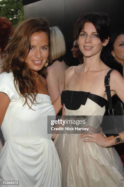 Jade Jagger and Liberty Ross attends the Serpentine Gallery Summer Party 2007 held at the Serpentine Gallery, Hyde Park on July 11, 2007 in London.