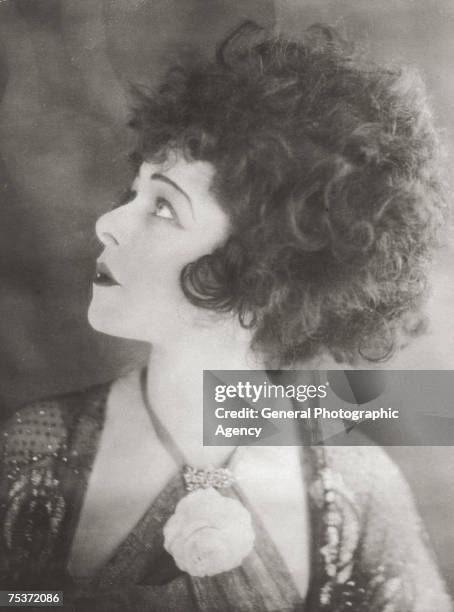 Russian actress Alla Nazimova stars as tragic courtesan Marguerite Gautier in the film 'Camille', based on the book 'La Dame aux Camelias' by...