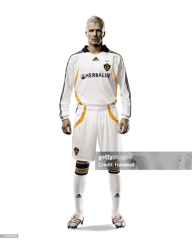 David Beckham Launches The New LA Galaxy Adidas Strip
