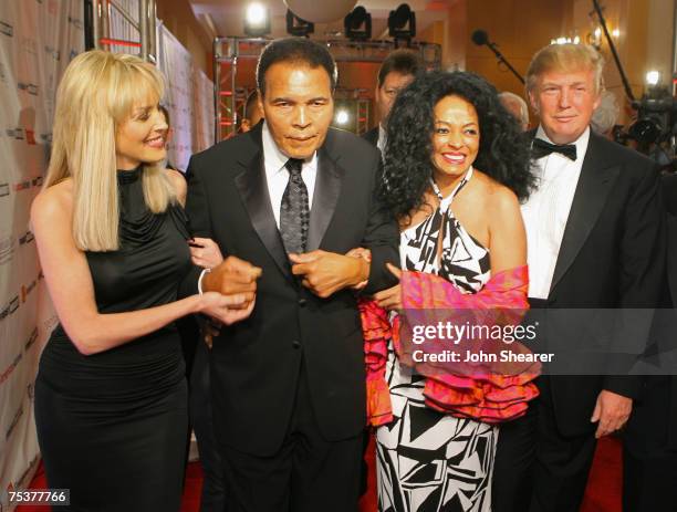 Sharon Stone, Muhammad Ali, Diana Ross and Doanld Trump