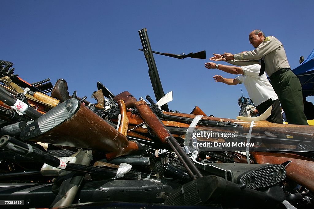 LA County Destroys Several Thousand Confiscated Weapons
