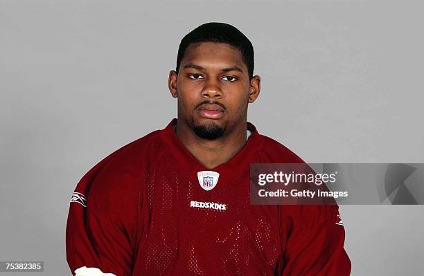 Sean Taylor of the Washington Redskins poses for his 2007 NFL headshot at photo day in Landover, Maryland.