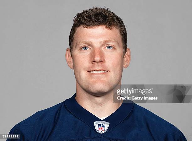 Mike Schneck of the Buffalo Bills poses for his 2007 NFL headshot at photo day in Orchard Park, New York.
