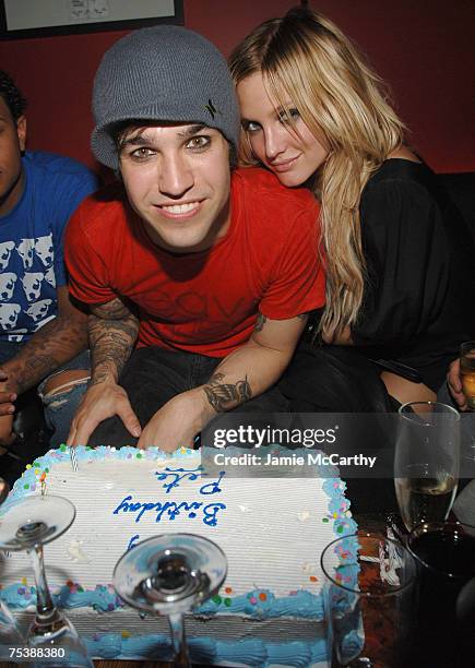 Pete Wentz of Fall Out Boy and Ashlee Simpson