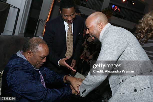 Quincy Jones, Kendu Isaacs and Common