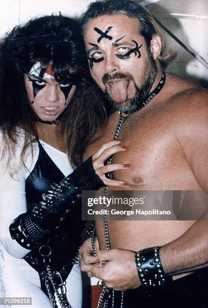 Nancy Benoit began her wrestling career as the Fallen angel with Kevin Sullivan in 1984.