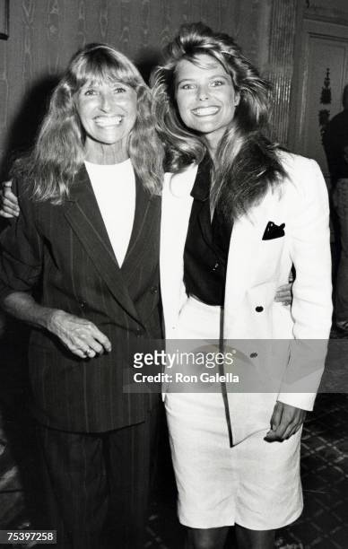 Christie Brinkley with mother Marge