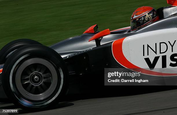 Foyt IV drives the Vision Racing Dallara Honda during practice for the IRL IndyCar Series Firestone Indy 200 on July 13, 2007 at the Nashville...