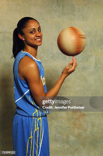 Candice Dupree of the Chicago Sky poses for a portrait during the 2007 WNBA All-Star Media Availability on July 13, 2007 at the Renaissance Mayflower...