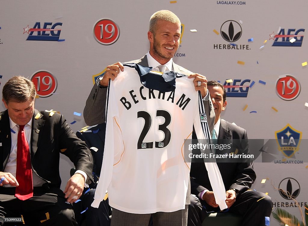 David Beckham Announced As An LA Galaxy Player