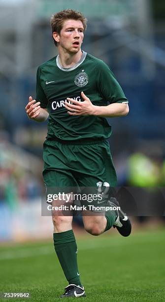 Mark Wilson of Celtic in action during the Pre-Season Friendly match between Peterborough United and Celtic at London Road on July 13 in...