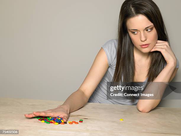 Young Woman With Sweets, Foto de stock