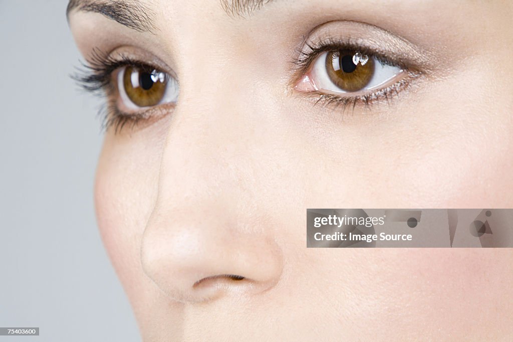 Close up of female eyes