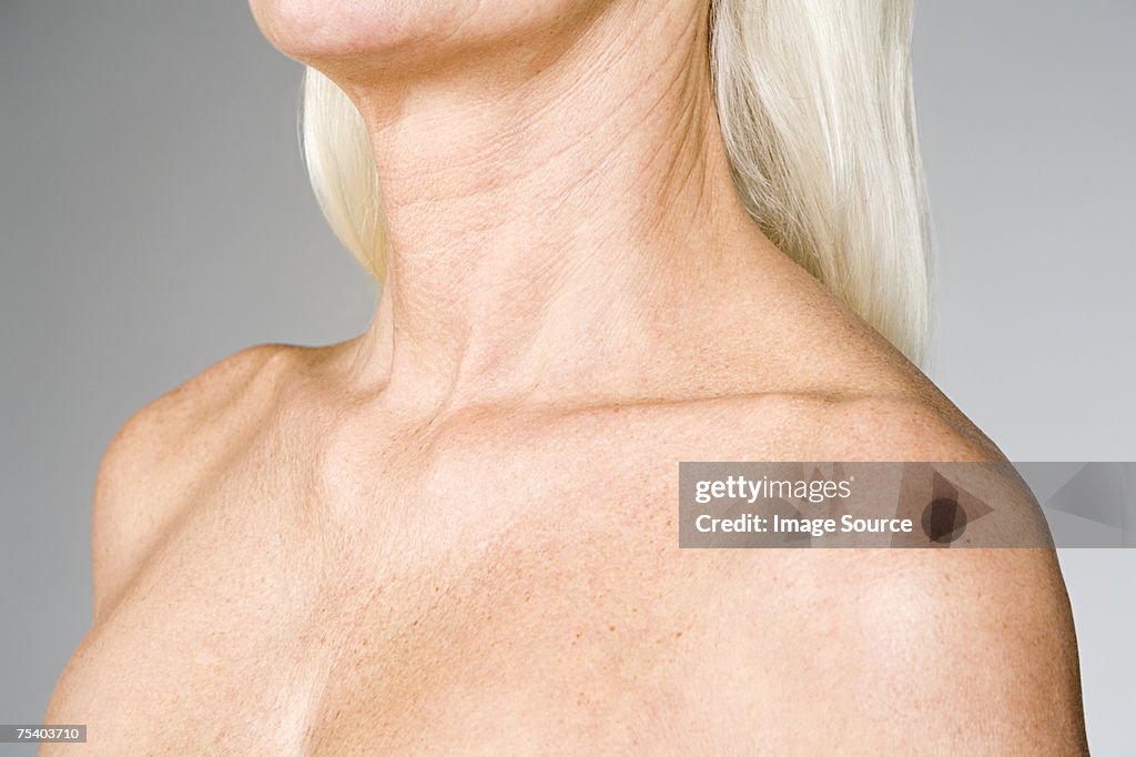 Female chest and shoulders