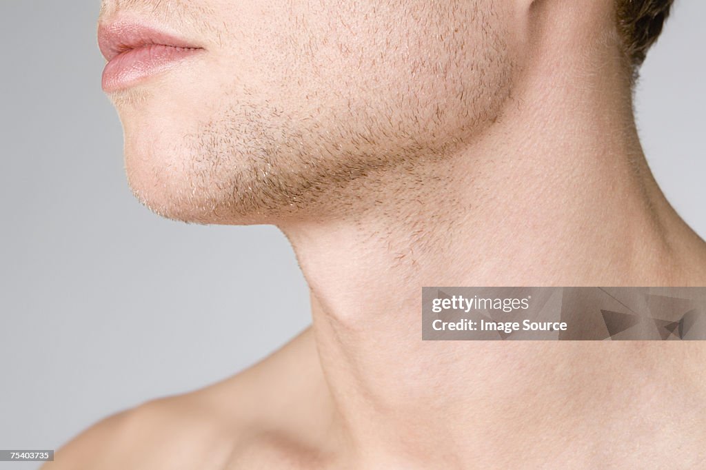 Male chin and neck