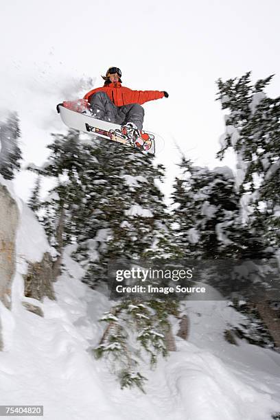 snowboarder - snowboard jump bildbanksfoton och bilder